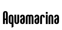 Aquamarina Font Image