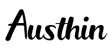 Austhin Font Image