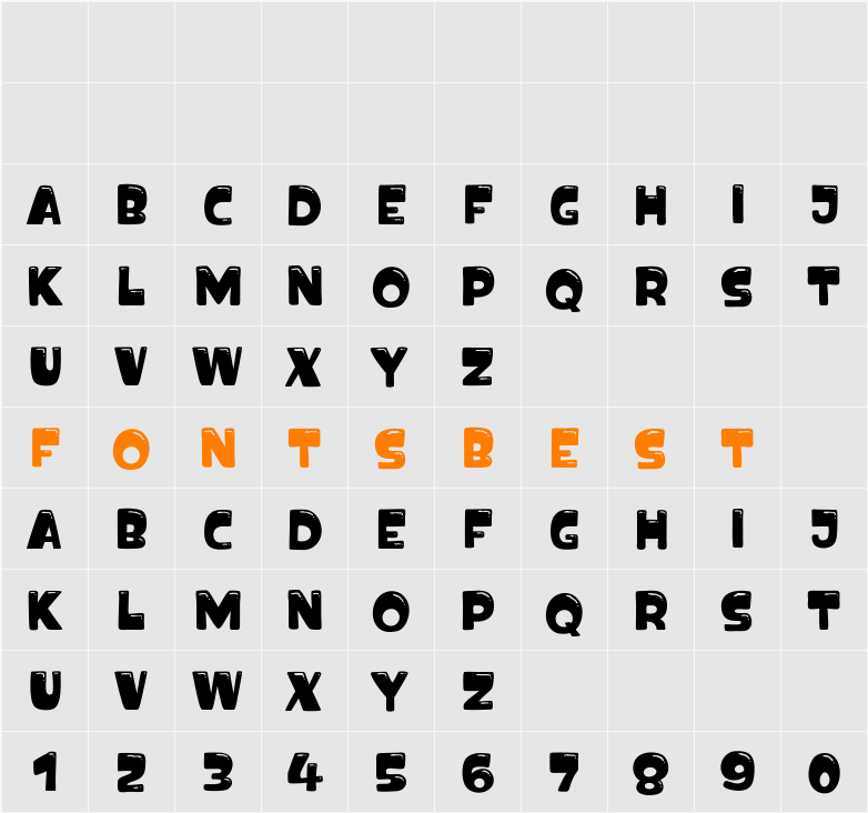 Playgum Character Map