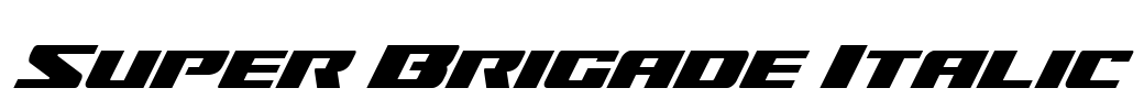 Super Brigade Italic