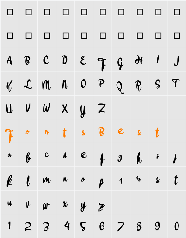 aApollo Character Map