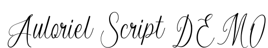Auloriel Script DEMO Font Image