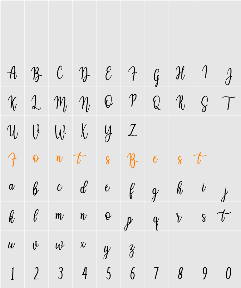 Auristela Character Map