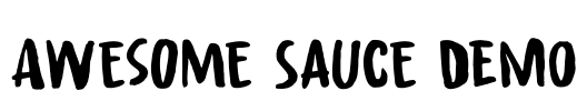 Awesome Sauce DEMO Font Image