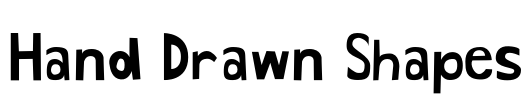 Hand Drawn Shapes Font Image
