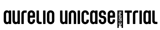 Aurelio Unicase_Trial Font Image