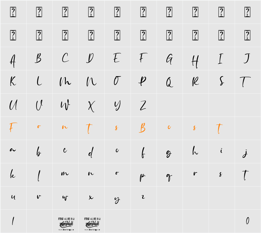 Autumnilla Character Map