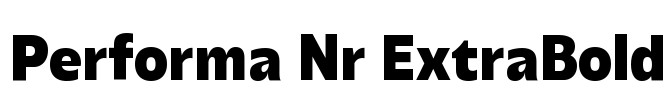 Performa Nr ExtraBold