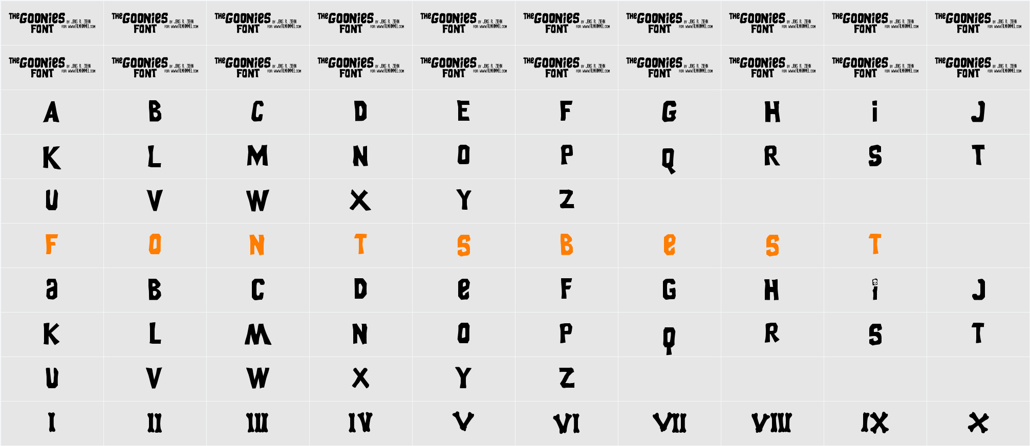 Goonies Character Map
