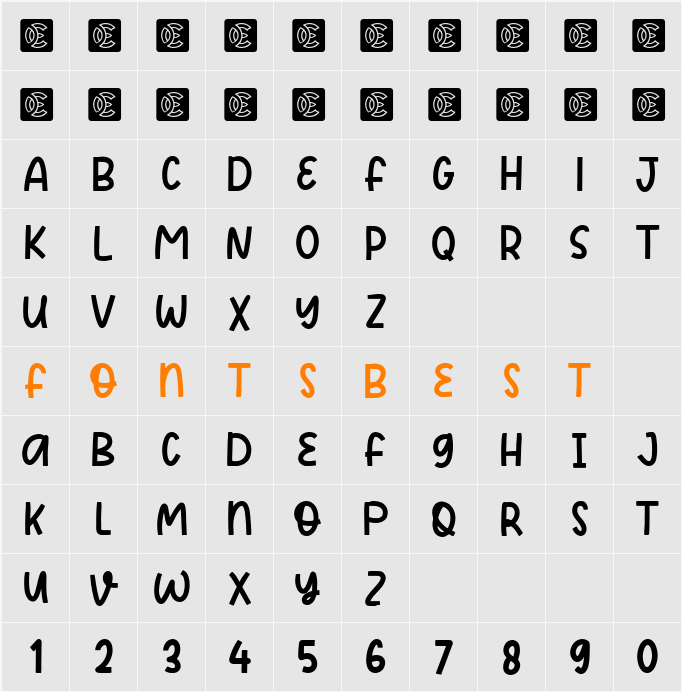 NCL Lemonade Gloshrify Character Map