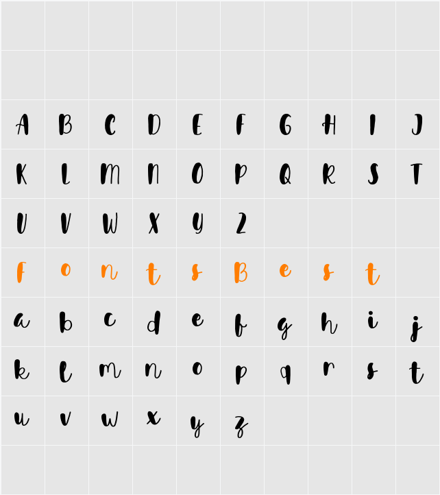 Avinda Character Map