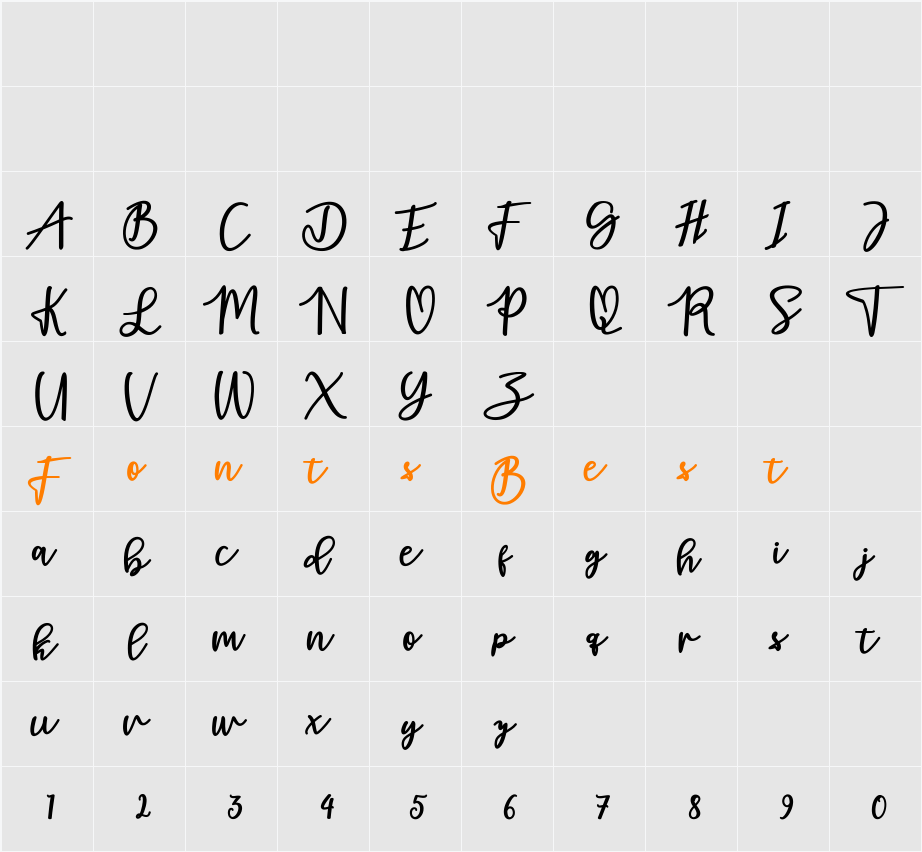 adamd Character Map
