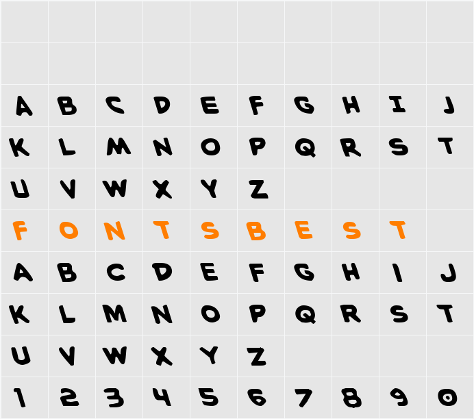 Caped Crusader Leftalic Character Map