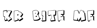 KR Bite Me Font Image