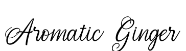 Aromatic Ginger Font Image