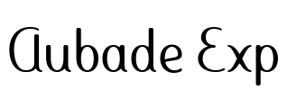 Aubade Exp Font Image