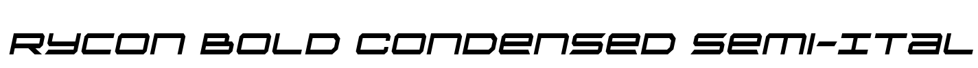 Rycon Bold Condensed Semi-Ital