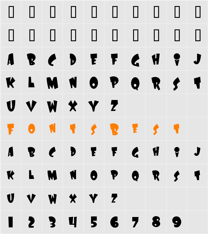 LaffRiotNF Character Map