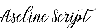 Aseline Script Font Image