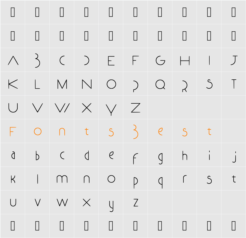 Arq Geometry Character Map