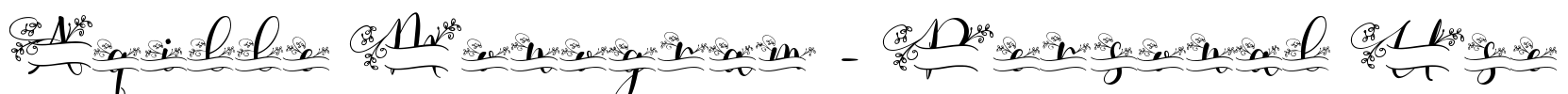 Aqille Monogram - Personal Use Font Image