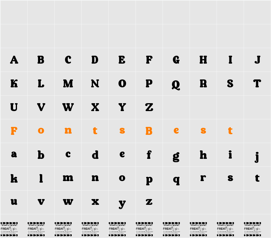 Aubergine Character Map