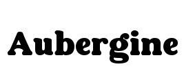 Aubergine Font Image