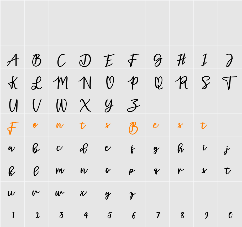 adamd Character Map