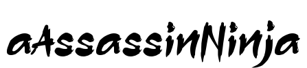 aAssassinNinja Font Image