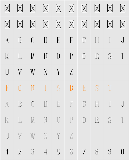 SpringVibe Character Map