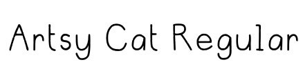 Artsy Cat Regular Font Image