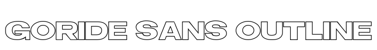 Goride Sans Outline