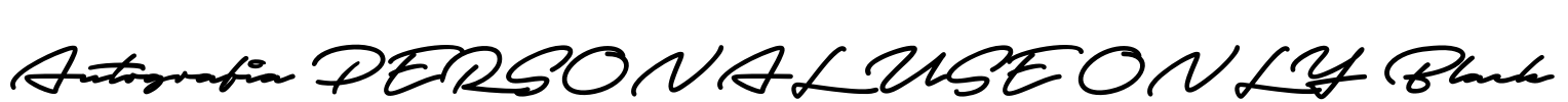 Autografia PERSONAL USE ONLY Black
