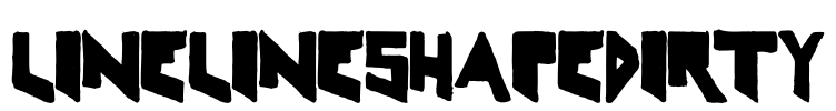 LineLineShapeDirty Font Image