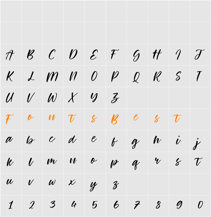 Orange Garden Character Map