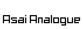 Asai Analogue Font Image