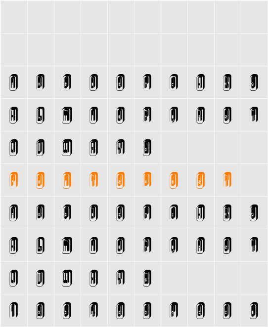 Audience Capitals Character Map