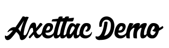 Axettac Demo Font Image
