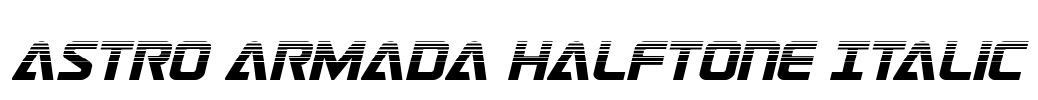 Astro Armada Halftone Italic