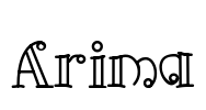 Arima Font Image