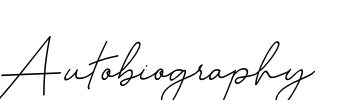 Autobiography Font Image