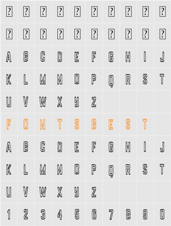 Stupidland Character Map