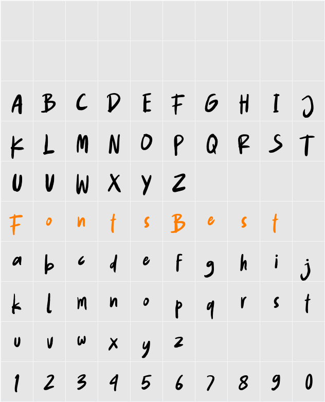 Kapuas Character Map