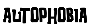 Autophobia Font Image