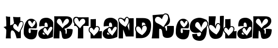 HeartlandRegular Font Image