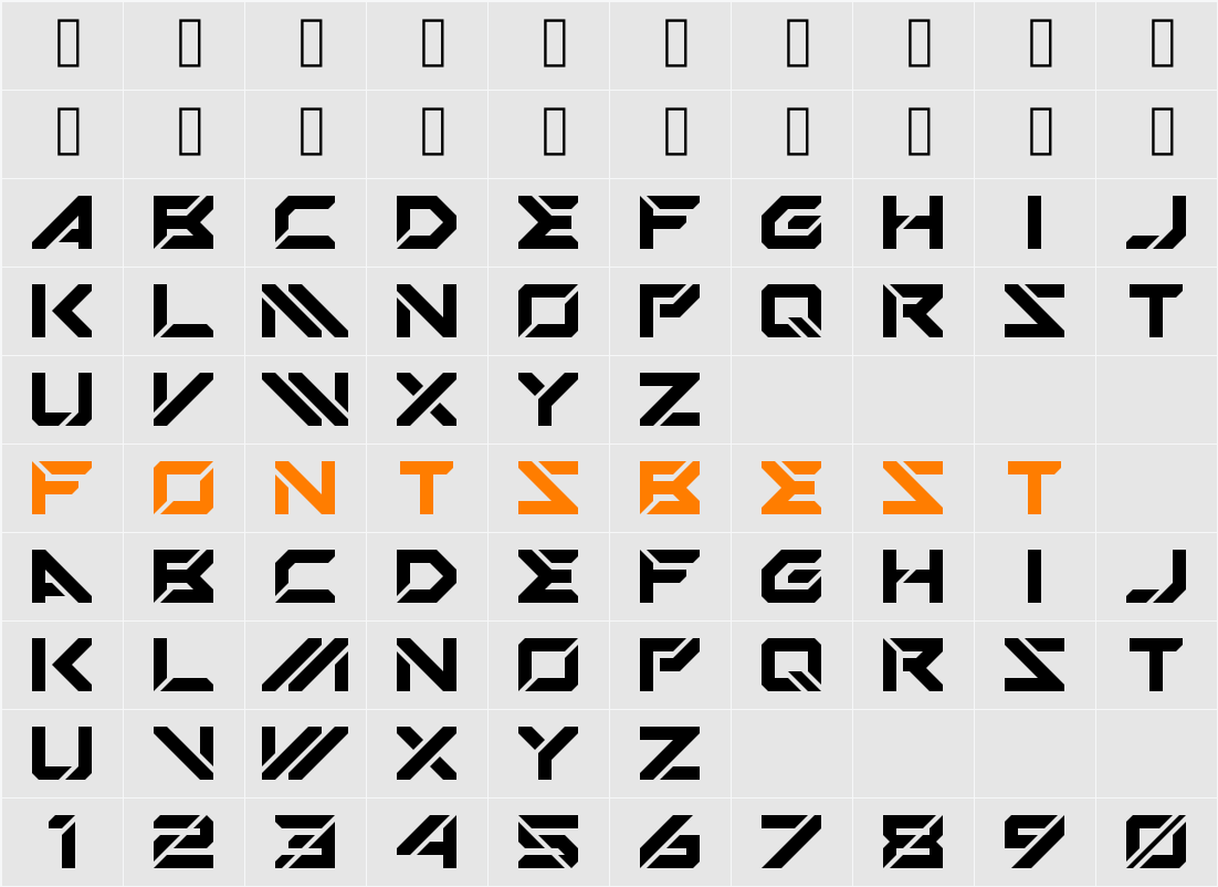 Mechsuit Character Map