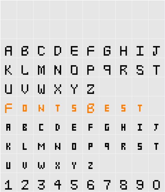 Nereus Font Character Map