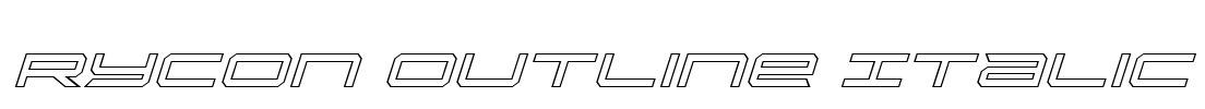 Rycon Outline Italic