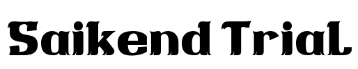 Saikend Trial Font Image