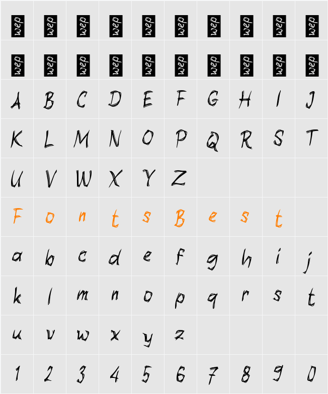 i Imbas Character Map